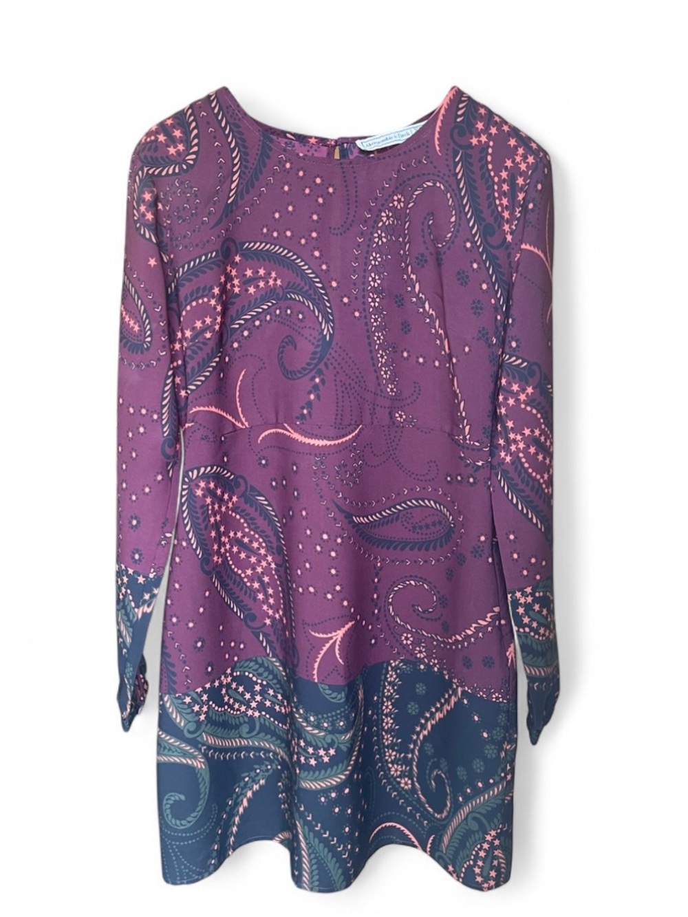 Abercrombie & Fitch Burgundy Paisley Print Mini Dress XS